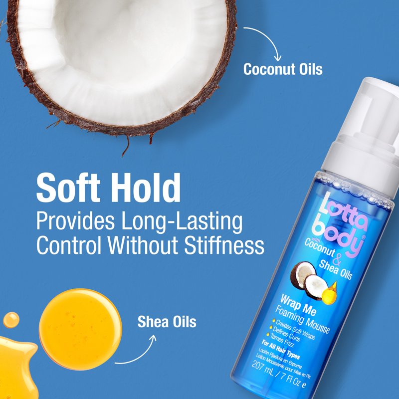 Curl Mousse with Coconut & Shea Oil - Anti Frizz for Curly Hair