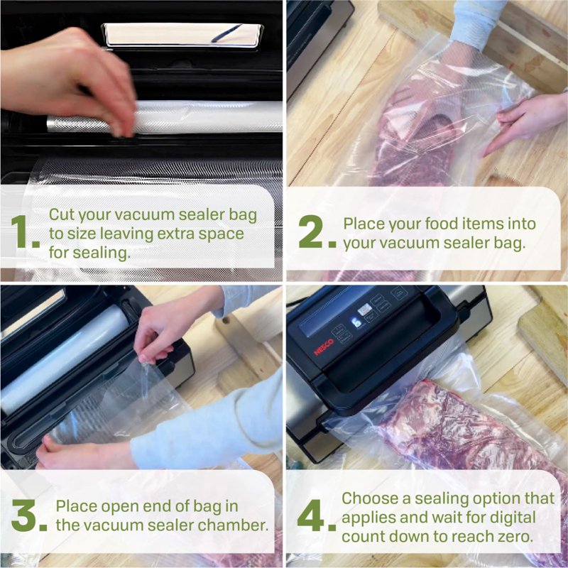 Vacuum Sealer Bag Rolls - 11" x 20' BPA-Free, 2-Pack