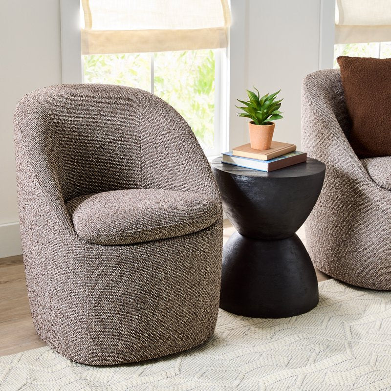 Dining Arm Chair - Fully Upholstered Cream, Truffle Brown