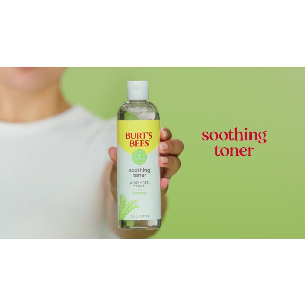 Soothing Facial Toner with Witch Hazel and Aloe, Alcohol-Free, 12 fl. oz.