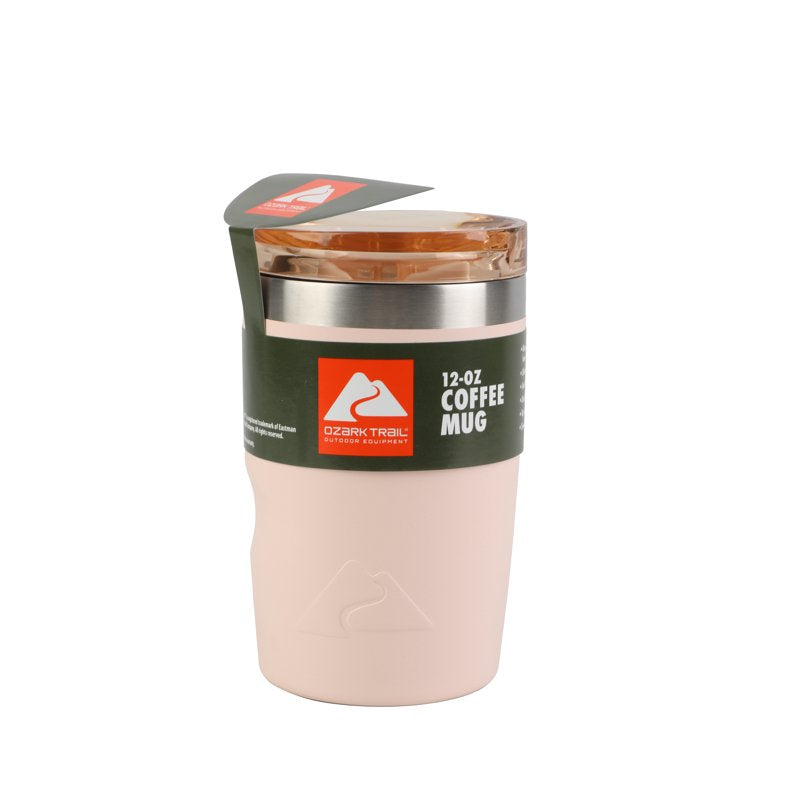 12oz Ceramic Lined Stainless Steel Insulated Travel Tumbler - Frosted Peach