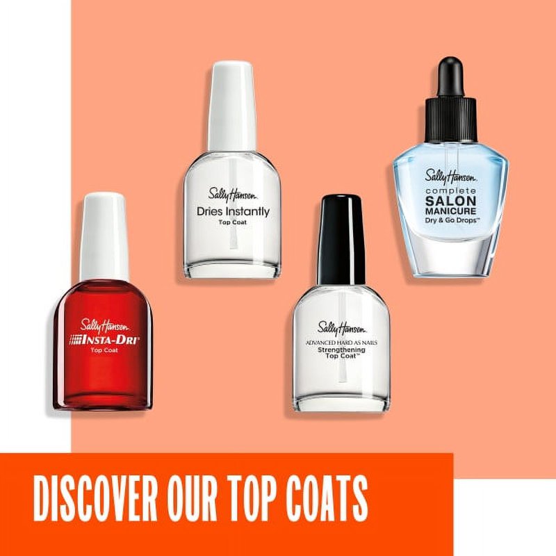 Quick-Dry Anti-Chip Top Coat Nail Polish - Clear Glossy Finish