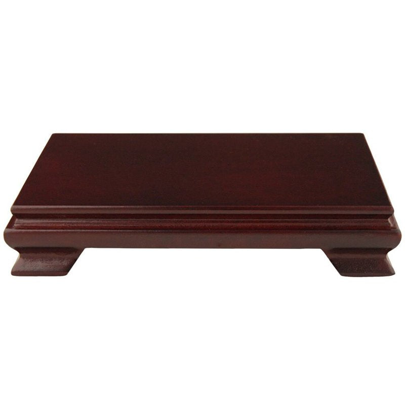 Rosewood Rectangular Stand - 8"W x 6"D for Displaying Decor