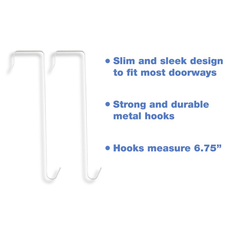 Over The Door Hanging Organizer 4 Pocket Set - Cool Grey - 2 Pack