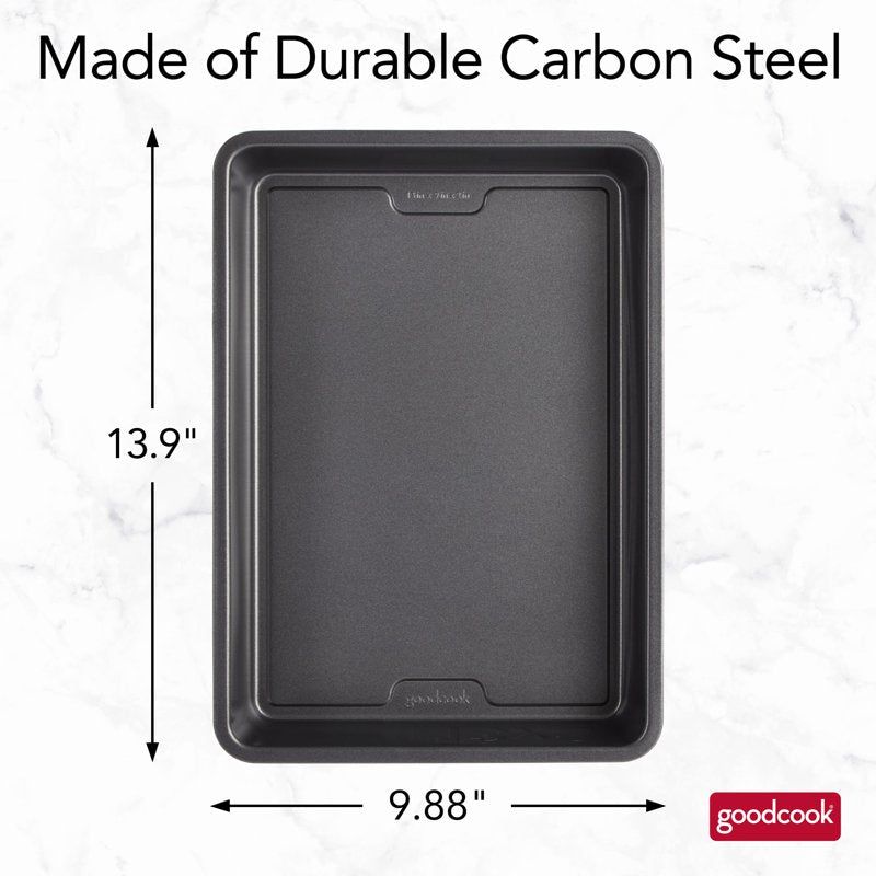 Nonstick Carbon Steel Baking Pan 3-Pack - 9" x 13" Gray