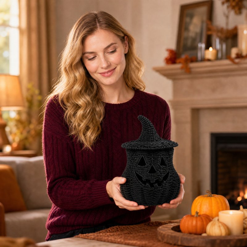 Halloween Seaweed and Pumpkin Tabletop Decorations - Saffron
