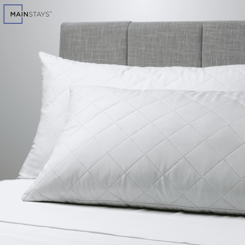 (8 Pack) Memory Foam Cluster Bed Pillows - Standard/Queen Size, Microfiber Cover, Supportive & Antimicrobial