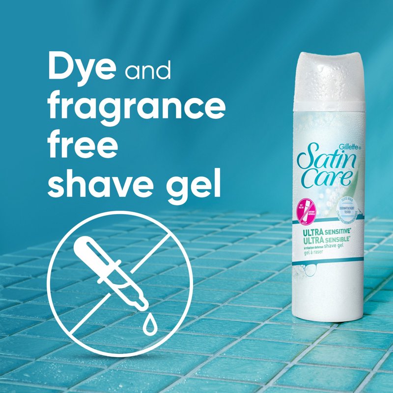 Ultra Sensitive Shaving Gel for Women - Fragrance-Free, 14 oz Twin Pack