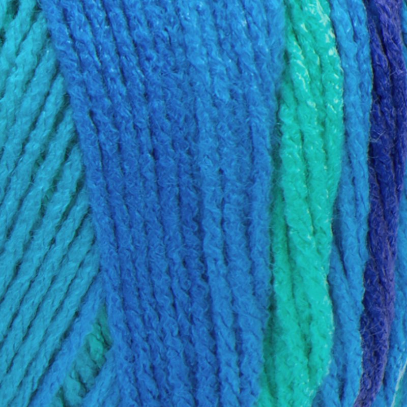 Red Heart Super Saver Worsted Acrylic Yarn 3 Pack - Coolstripe, 5oz
