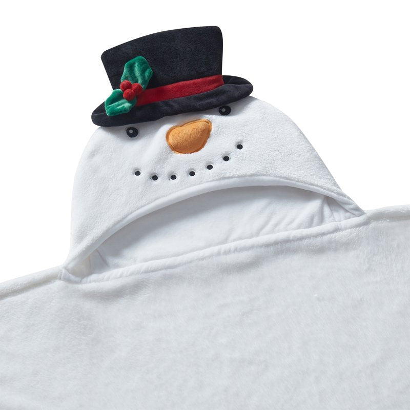 Your Zone Hooded Throw Blanket - Snowman, White Snowman, 40x50 Kids Cozy Blanket