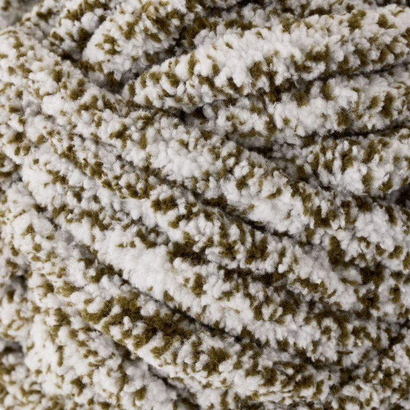Mainstays Heathered Chenille Yarn - Winter Moss, Super Bulky, 33 Yards