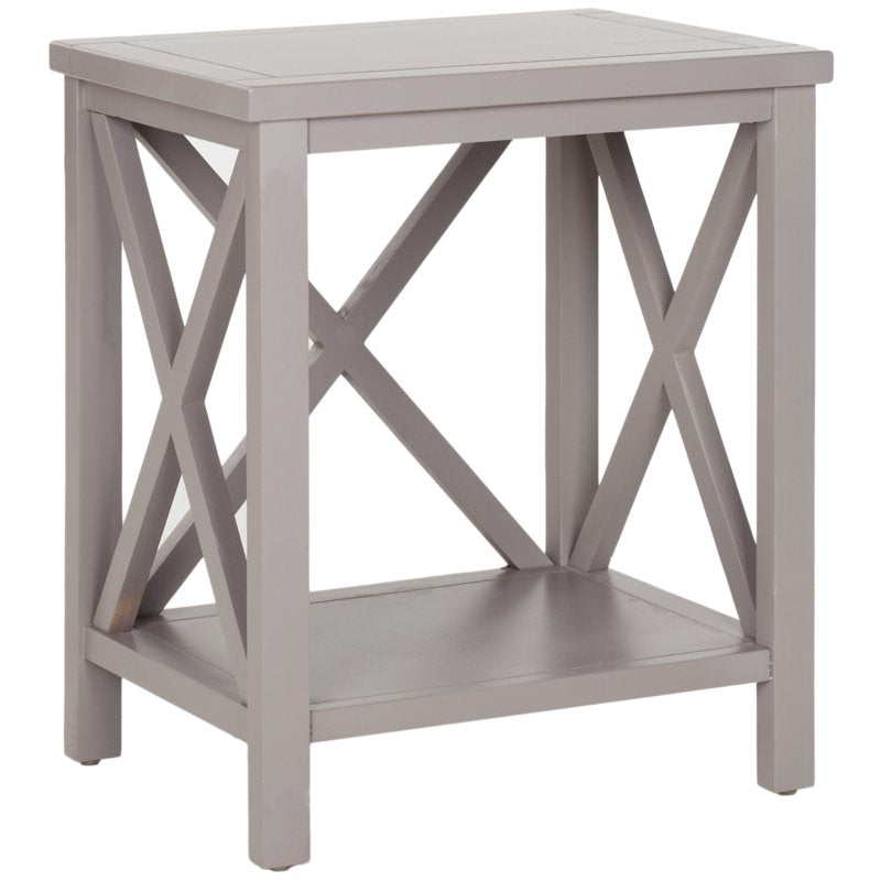 Nautical Cross Back End Table - Multiple Colors Available