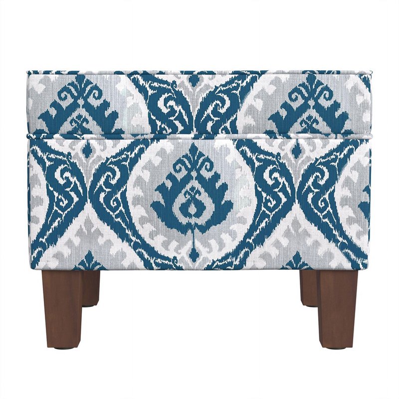 Medium Storage Ottoman with Hinged Lid - Multiple Colors