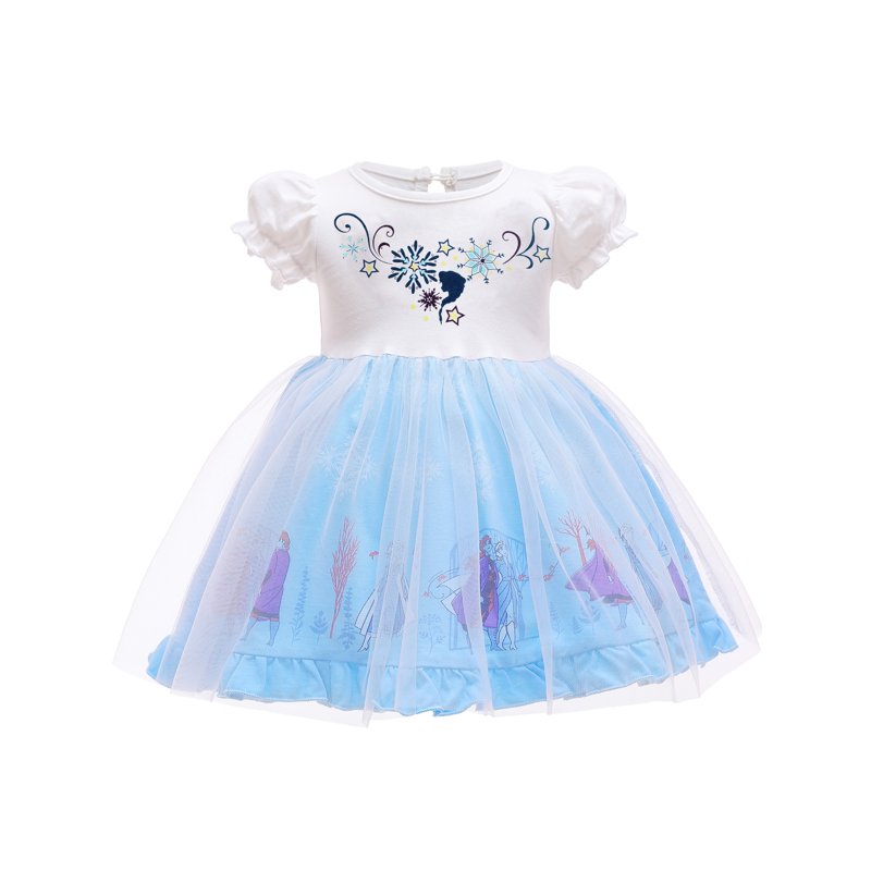 Snow Princess Toddler Girls Princess Dress 2-3T Tulle Formal Costume for Birthday Halloween Christmas