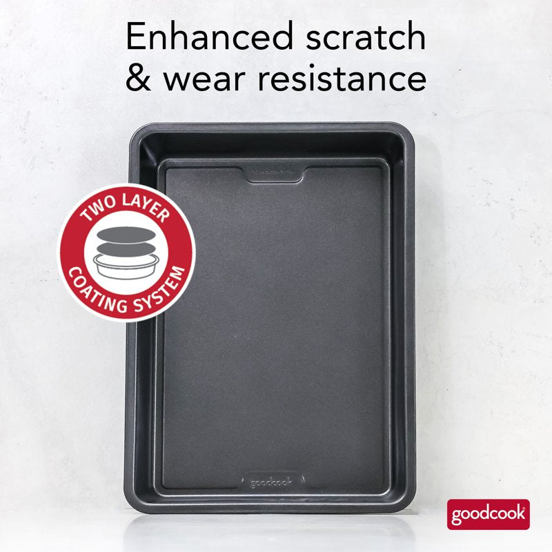 Nonstick Carbon Steel Baking Pan 3-Pack - 9" x 13" Gray