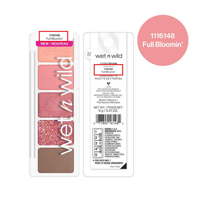 Color Icon 5-Pan Eye & Face Makeup Palette - Full Bloomin'