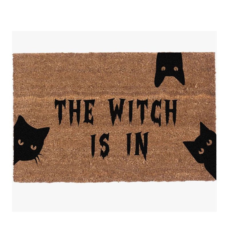 Halloween Witch Quote Doormat 23.6x15.7in Entryway Rug - Spooky & Playful Design - Variation of THIS listing