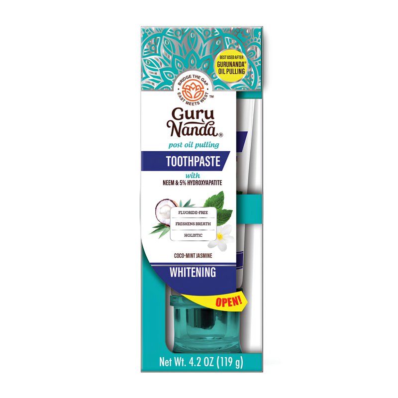 Fluoride-Free Whitening Toothpaste with Hydroxyapatite and Neem, 4.2 oz