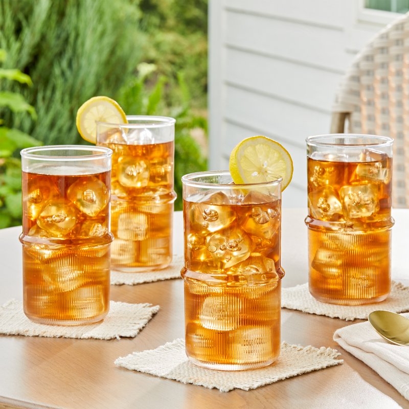 21 oz Clear Ribbed Tritan Tumbler Set - 2 Pack