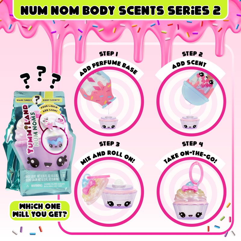 Num Noms Body Scents Series 2 DIY Perfume Roller Blind Box Collectible
