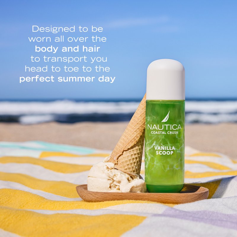 Coastal Crush Vanilla Scoop Body & Hair Mist - Gourmand Fragrance, 8oz