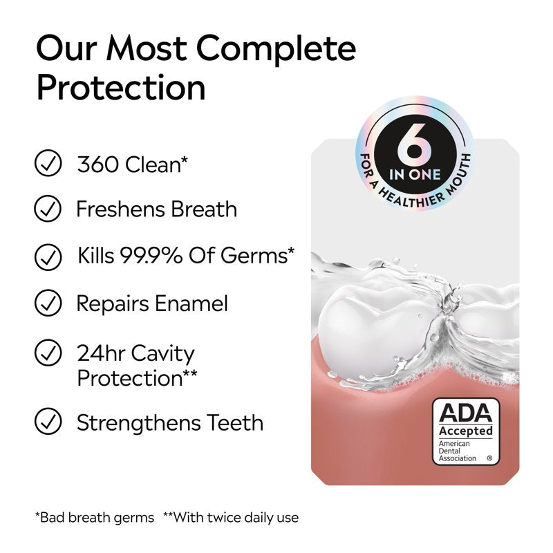 Total Care Alcohol-Free Anticavity Mouthwash, Extra Mild Mint - 250 mL
