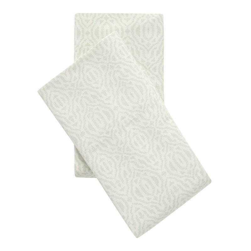 Soft Sea Geo Cotton Blend Percale Pillowcase Set - 2 Pieces, Standard/Queen, Merlot, Easy Care