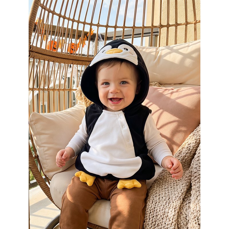 Toddler Penguin Costume for Boys Girls 18-24 Months Halloween Cosplay Outfit