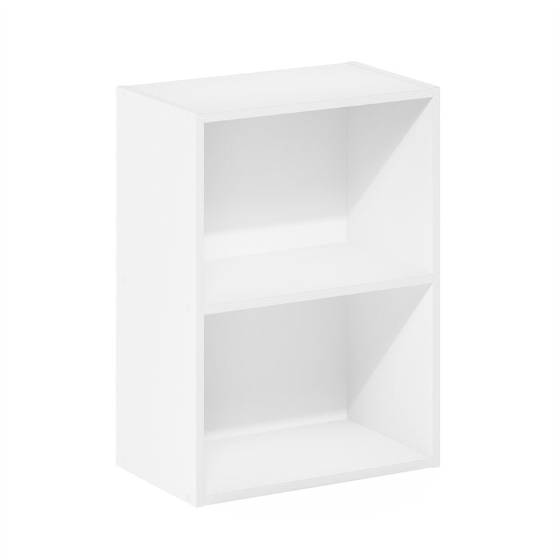 2-Tier Open Shelf Bookcase - Modern Storage for Any Room