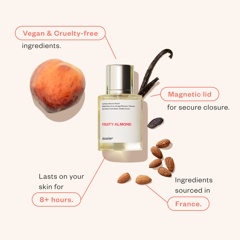 Fruity Almond Eau De Parfum - Vegan & Cruelty-Free Floral Fragrance
