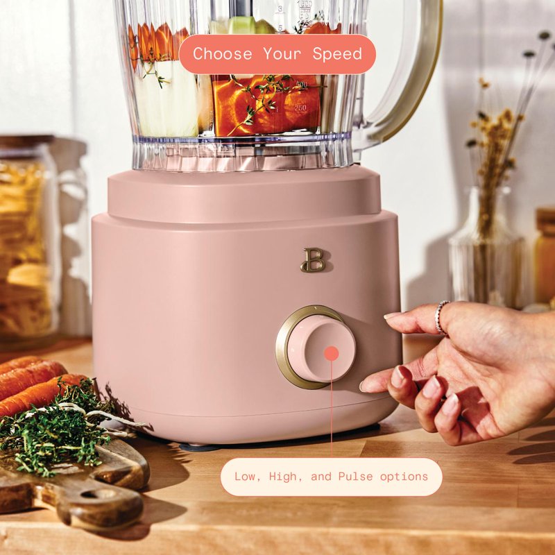 10-Cup Food Processor with Accessories - Rose