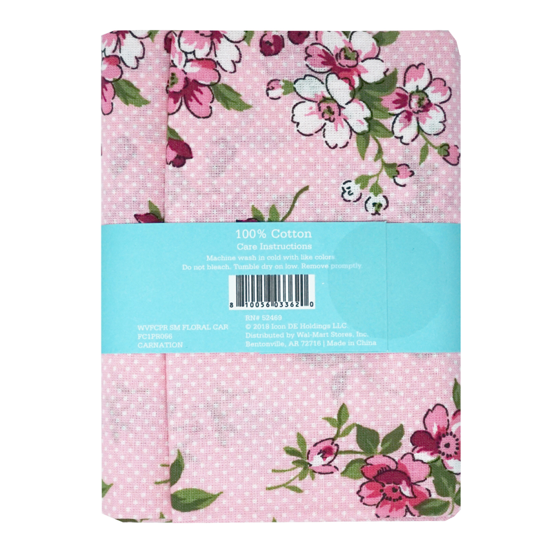 1 Yard Floral Cotton Fabric for Quilting & Sewing - Single