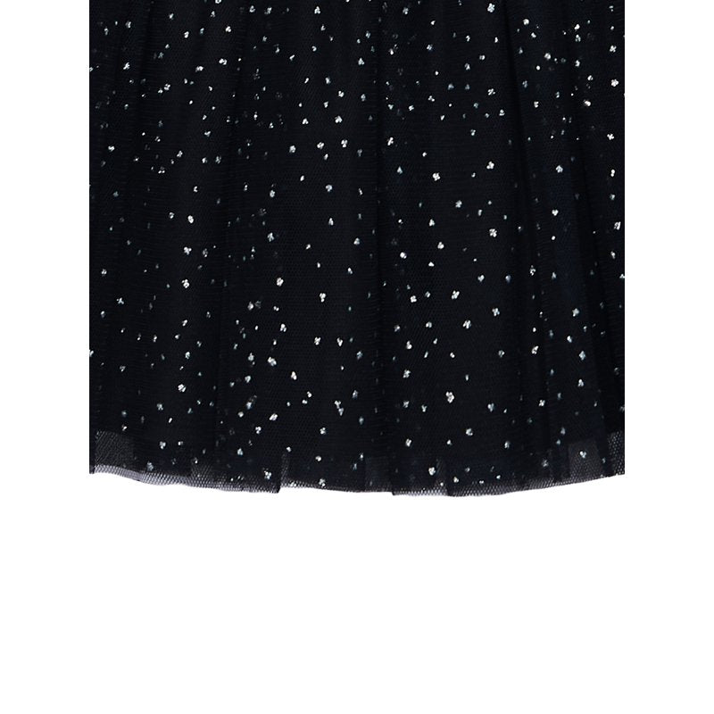 Toddler Girl Halloween Tutu Dress with Bow - Size 12M-5T, Black Soot Variation