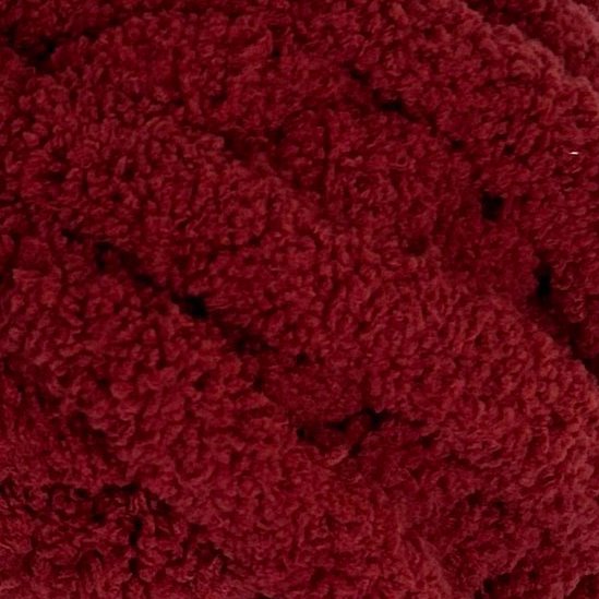 Rust Chunky Chenille Yarn 31.7 Yards - Super Bulky Polyester Knitting