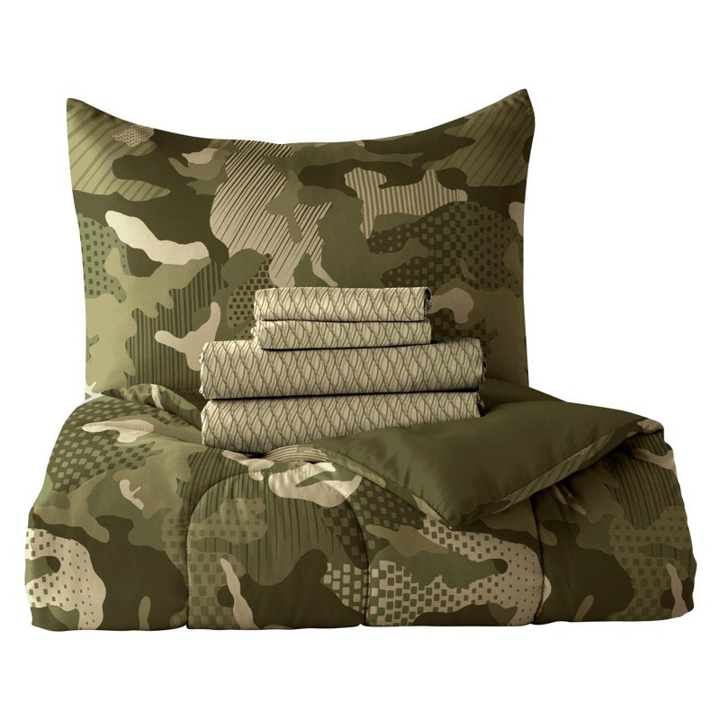 Full Size Camouflage Comforter Bed-in-a-Bag Set - Child Unisex