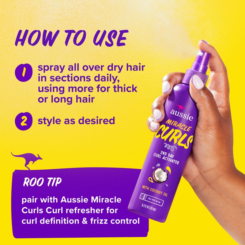 Curl Activator Spray Gel - Moisturizing & Frizz-Free Formula