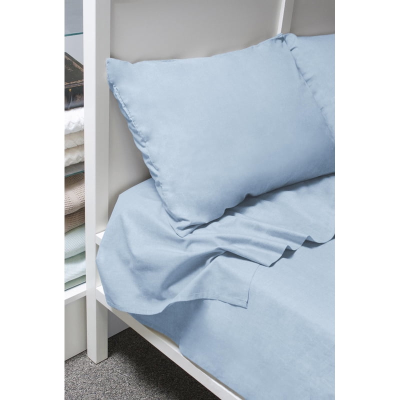 Full Sheet Set - 300 Thread Count Cotton in Cool Blue, 4-Piece, Variation of THIS listing
