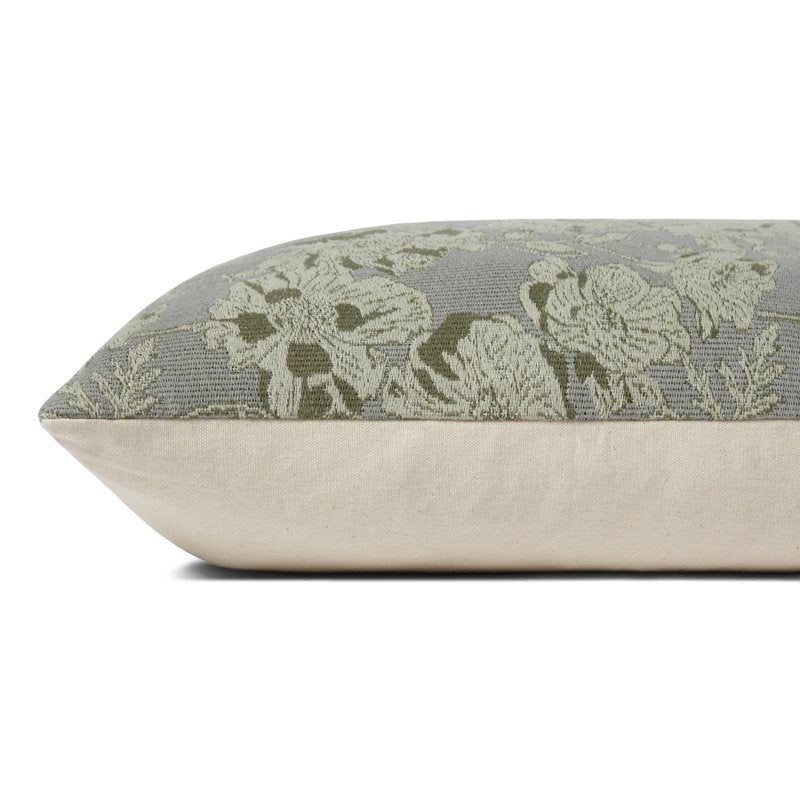 Decorative Pillow 18x18 Silver Sage - Modern Floral Accent Cushion
