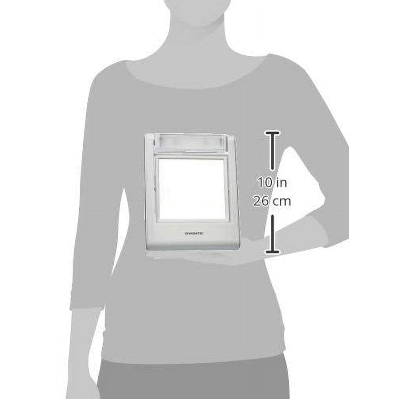 5.5-Inch Travel Makeup Mirror with 5X Magnification and Warm LED Lights