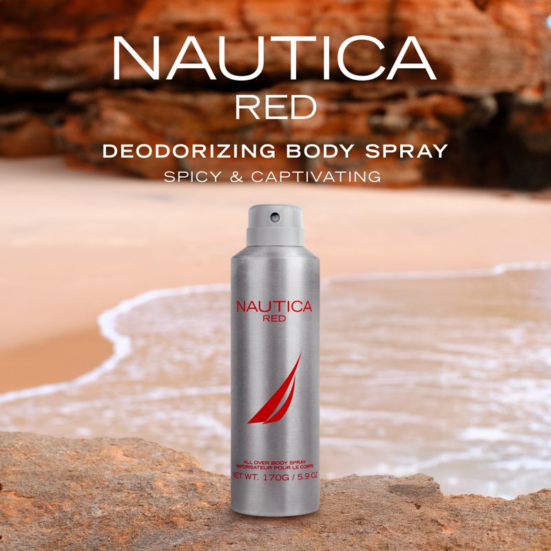 Color Red Masculine Deodorizing Body Spray - 5.9 oz