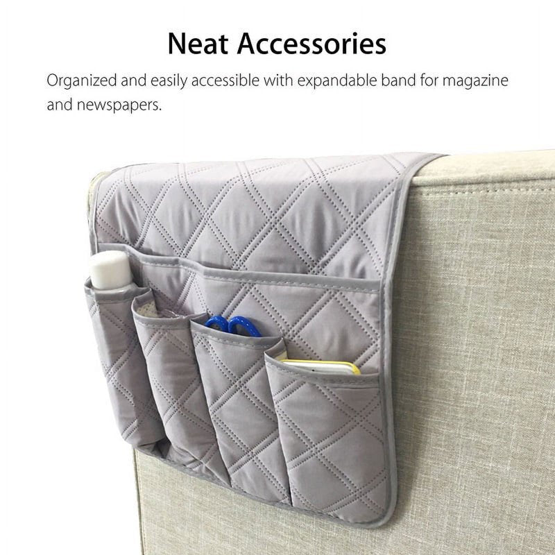 KUNGUGU 5-Pockets Armrest Organizer for Recliner - Black (Variation of THIS listing)