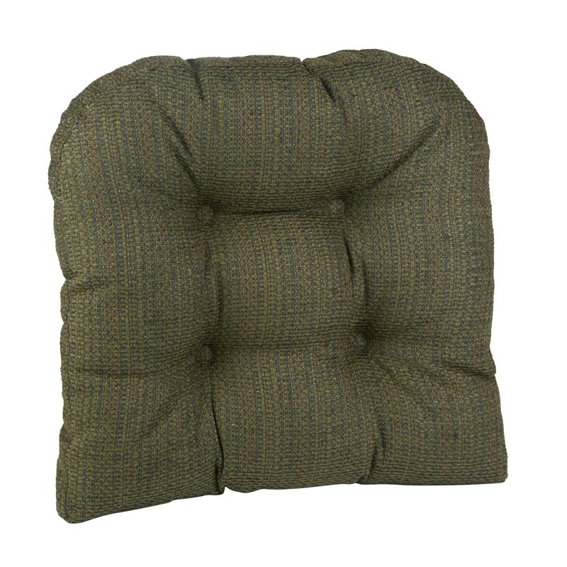 Non-Slip Chair Cushion Set - 17-Inch Gripper Pads - Green