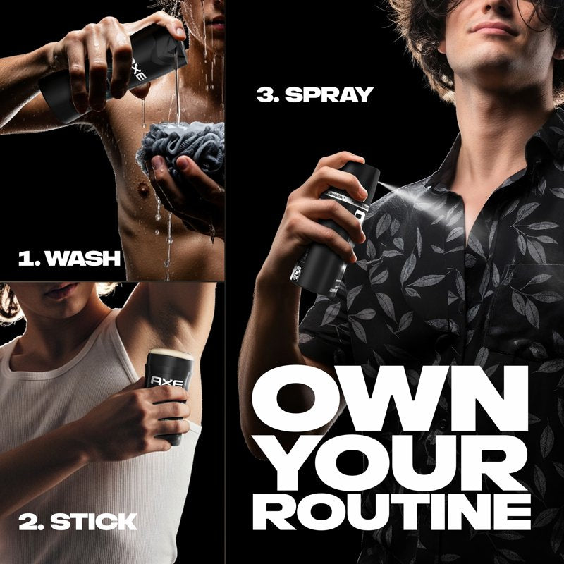 Black Body Spray for Men - 48 Hour Odor Protection - 3.9 oz Twin Pack