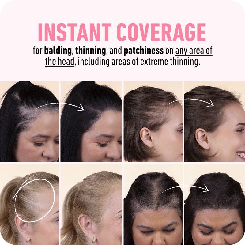 Root Touch Up Powder with Brush - Water-Resistant Hair Concealer