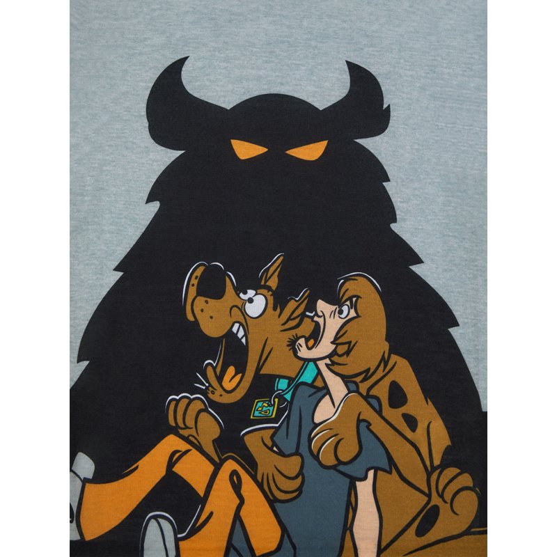 Scooby Doo Boys Halloween Pajama Set - Grey, Size S, Short Sleeve Sleep Top & Pants