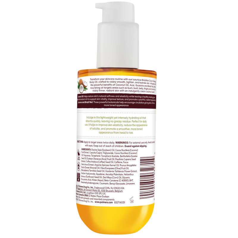 Palmer's Coconut Oil Brazilian Coco Firming Body Oil, 6.5 fl oz