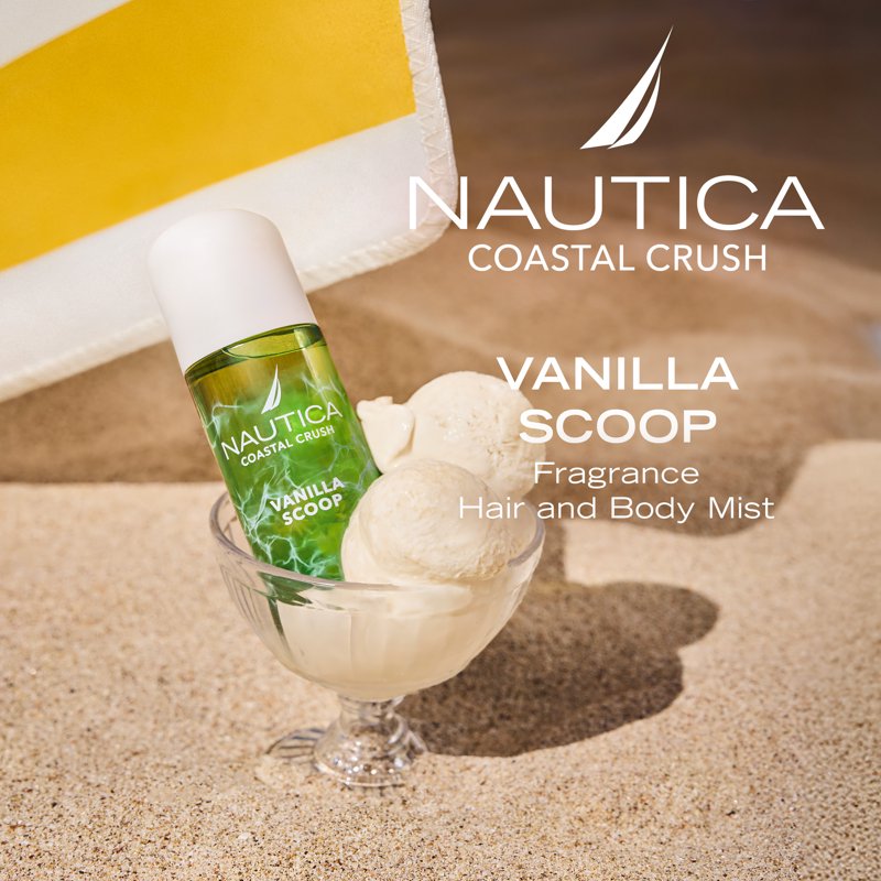 Coastal Crush Vanilla Scoop Body & Hair Mist - Gourmand Fragrance, 8oz