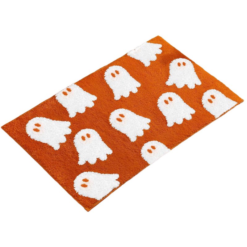Halloween Ghost Bath Rug 24x16 Inches Non-Slip Washable Bathroom Mat - Black Friday Clearance