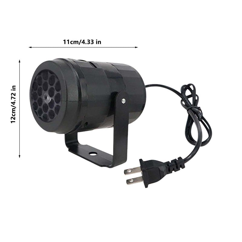 LED Christmas Projector Light with 16 Snowflake & Snowman Patterns - Indoor/Outdoor Holiday Decor