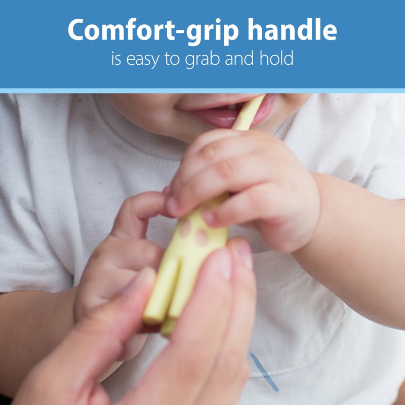 Infant-to-Toddler Training Toothbrush Set - Soft Bristles for 0-3 Years